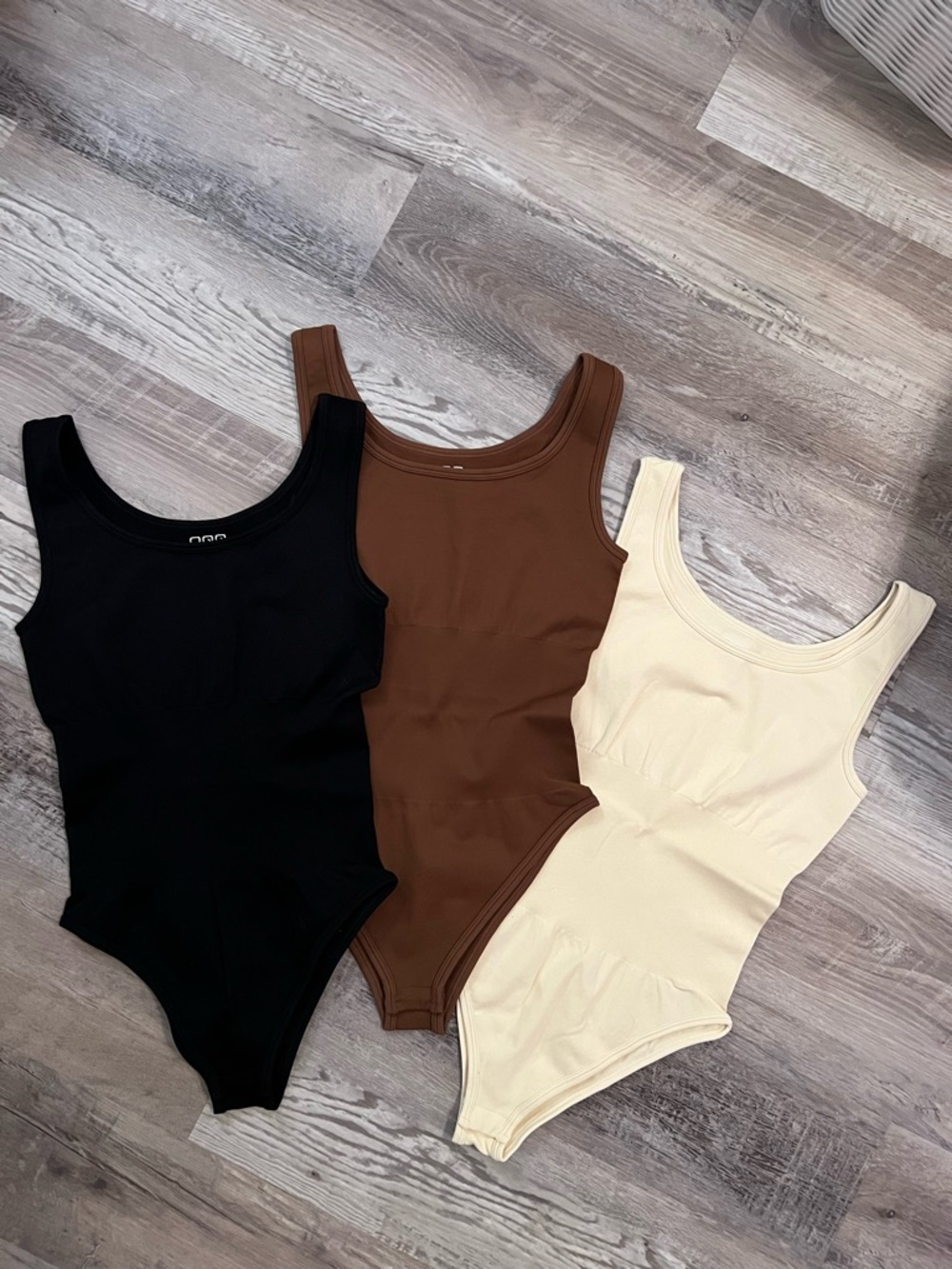 NEW Womens OQQ Seamless Bodysuits Set of 3 Size S